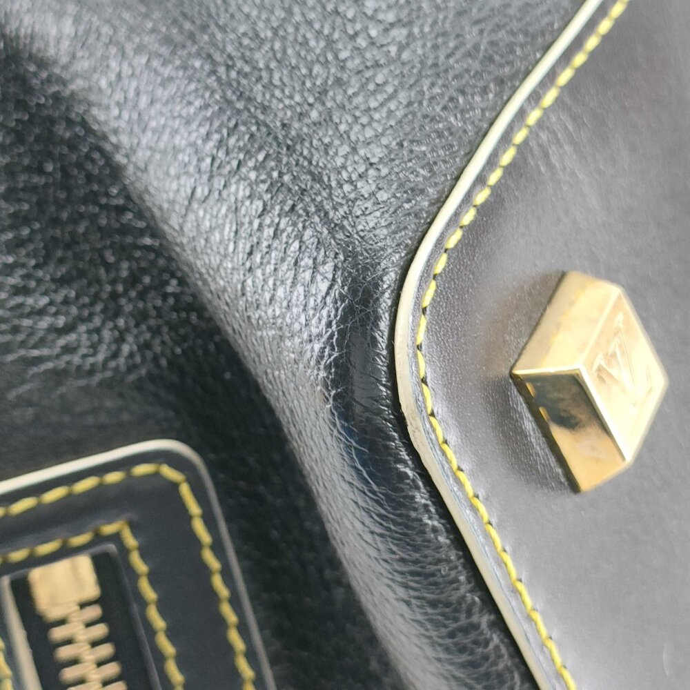 Louis Vuitton Suhali Handbag Leather Black EUC - Picture 7 of 16